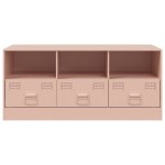 vidaXL Comodă TV, roz, 99x39x44 cm, oțel vidaXL Comodă TV, roz, 99x39x44 cm, oțel