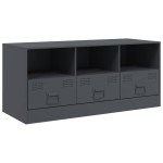 vidaXL Comodă TV, antracit, 99x39x44 cm, oțel vidaXL Comodă TV, antracit, 99x39x44 cm, oțel