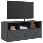 vidaXL Comodă TV, antracit, 99x39x44 cm, oțel vidaXL Comodă TV, antracit, 99x39x44 cm, oțel