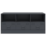 vidaXL Comodă TV, antracit, 99x39x44 cm, oțel vidaXL Comodă TV, antracit, 99x39x44 cm, oțel