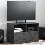 vidaXL Dulap TV, negru, 67x39x44 cm, oțel vidaXL Dulap TV, negru, 67x39x44 cm, oțel