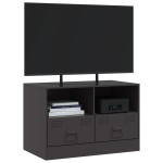 vidaXL Dulap TV, negru, 67x39x44 cm, oțel vidaXL Dulap TV, negru, 67x39x44 cm, oțel