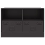 vidaXL Dulap TV, negru, 67x39x44 cm, oțel vidaXL Dulap TV, negru, 67x39x44 cm, oțel