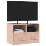 vidaXL Comodă TV, roz, 67x39x44 cm, oțel vidaXL Comodă TV, roz, 67x39x44 cm, oțel