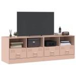 vidaXL Dulapuri TV 2 buc Roz 67x39x44 cm Otel