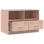 vidaXL Dulapuri TV 2 buc Roz 67x39x44 cm Otel