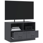 vidaXL Comodă TV, antracit, 67x39x44 cm, oțel vidaXL Comodă TV, antracit, 67x39x44 cm, oțel
