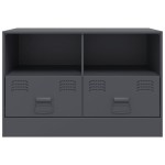 vidaXL Comodă TV, antracit, 67x39x44 cm, oțel vidaXL Comodă TV, antracit, 67x39x44 cm, oțel
