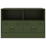 vidaXL Dulapuri TV 2 buc., verde măslină, 67x39x44 cm Otel