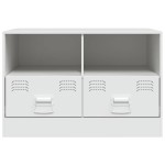 vidaXL Dulapuri TV 2 buc., alb, 67x39x44 cm Otel
