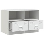vidaXL Dulapuri TV 2 buc., alb, 67x39x44 cm Otel