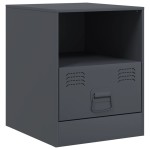 vidaXL Noptiere, 2 buc., antracit, 34,5x39x44 cm, oțel vidaXL Noptiere, 2 buc., antracit, 34,5x39x44 cm, oțel