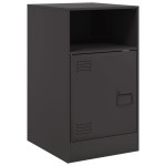 vidaXL Noptieră, negru, 34,5x39x62 cm, oțel vidaXL Noptieră, negru, 34,5x39x62 cm, oțel