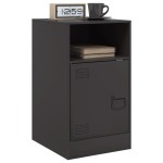 vidaXL Noptiere, 2 buc., negru, 34,5x39x62 cm, oțel vidaXL Noptiere, 2 buc., negru, 34,5x39x62 cm, oțel