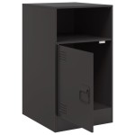 vidaXL Noptiere, 2 buc., negru, 34,5x39x62 cm, oțel vidaXL Noptiere, 2 buc., negru, 34,5x39x62 cm, oțel
