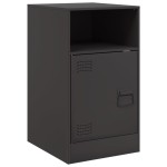 vidaXL Noptiere, 2 buc., negru, 34,5x39x62 cm, oțel vidaXL Noptiere, 2 buc., negru, 34,5x39x62 cm, oțel