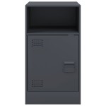 vidaXL Noptiere, 2 buc., antracit, 34,5x39x62 cm, oțel vidaXL Noptiere, 2 buc., antracit, 34,5x39x62 cm, oțel