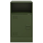 vidaXL Noptieră, verde olive, 34,5x39x62 cm, oțel vidaXL Noptieră, verde olive, 34,5x39x62 cm, oțel