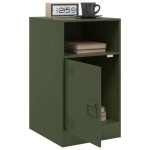 vidaXL Noptiere, 2 buc., verde olive, 34,5x39x62 cm, oțel vidaXL Noptiere, 2 buc., verde olive, 34,5x39x62 cm, oțel