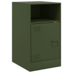 vidaXL Noptiere, 2 buc., verde olive, 34,5x39x62 cm, oțel vidaXL Noptiere, 2 buc., verde olive, 34,5x39x62 cm, oțel