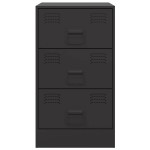 vidaXL Noptiere, 2 buc., negru, 34,5x39x62 cm, oțel vidaXL Noptiere, 2 buc., negru, 34,5x39x62 cm, oțel