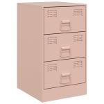 vidaXL Noptiere, 2 buc., 34,5x39x62 , 34,5x39x62 cm, oțel