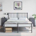 vidaXL Noptiere, 2 buc., antracit, 34,5x39x62 cm, oțel vidaXL Noptiere, 2 buc., antracit, 34,5x39x62 cm, oțel