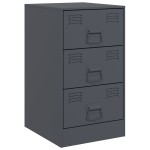 vidaXL Noptiere, 2 buc., antracit, 34,5x39x62 cm, oțel vidaXL Noptiere, 2 buc., antracit, 34,5x39x62 cm, oțel