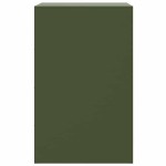 vidaXL Noptiere, 2 buc., verde olive, 34,5x39x62 cm, oțel vidaXL Noptiere, 2 buc., verde olive, 34,5x39x62 cm, oțel