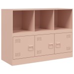 vidaXL Dulap, roz, 99x39x73 cm, oțel vidaXL Dulap, roz, 99x39x73 cm, oțel