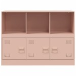 vidaXL Dulap, roz, 99x39x73 cm, oțel vidaXL Dulap, roz, 99x39x73 cm, oțel