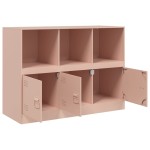 vidaXL Dulap, roz, 99x39x73 cm, oțel vidaXL Dulap, roz, 99x39x73 cm, oțel