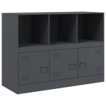 vidaXL Servantă, antracit, 99x39x73 cm, oțel vidaXL Servantă, antracit, 99x39x73 cm, oțel