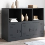vidaXL Servantă, antracit, 99x39x73 cm, oțel vidaXL Servantă, antracit, 99x39x73 cm, oțel
