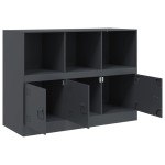 vidaXL Servantă, antracit, 99x39x73 cm, oțel vidaXL Servantă, antracit, 99x39x73 cm, oțel