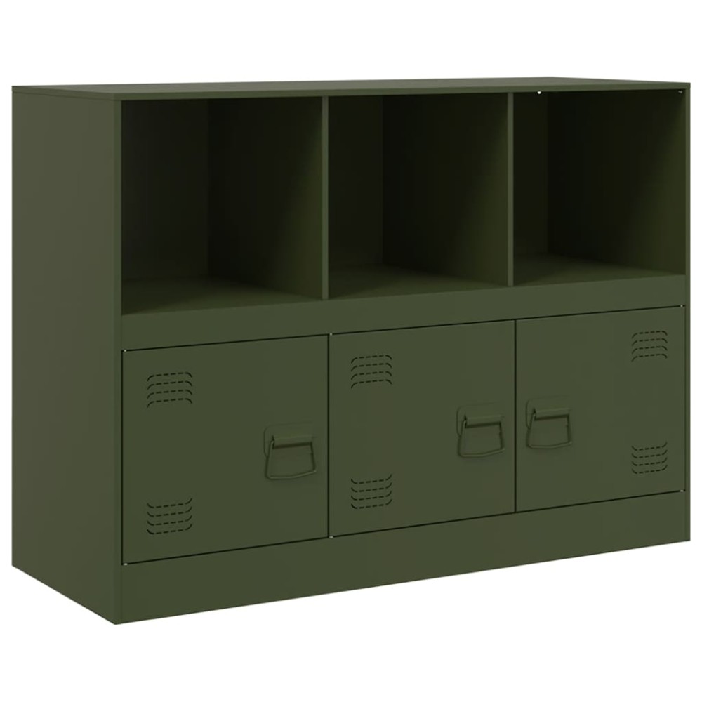 vidaXL Bufeta verde măslină 99x39x73 cm oțel