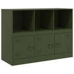 vidaXL Bufeta verde măslină 99x39x73 cm oțel