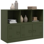 vidaXL Bufeta verde măslină 99x39x73 cm oțel