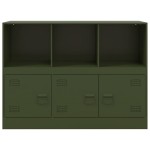 vidaXL Bufeta verde măslină 99x39x73 cm oțel