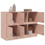 vidaXL Dulap, roz, 99x39x73 cm, oțel vidaXL Dulap, roz, 99x39x73 cm, oțel