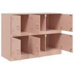 vidaXL Dulap, roz, 99x39x73 cm, oțel vidaXL Dulap, roz, 99x39x73 cm, oțel