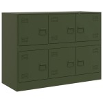 vidaXL Bufeta verde măslină 99x39x73 cm oțel