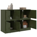 vidaXL Bufeta verde măslină 99x39x73 cm oțel
