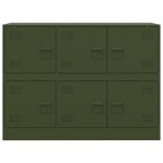 vidaXL Bufeta verde măslină 99x39x73 cm oțel
