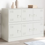 vidaXL Servantă, alb, 99x39x73 cm, oțel vidaXL Servantă, alb, 99x39x73 cm, oțel