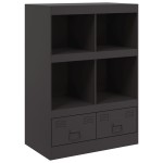 vidaXL Dulap înalt, negru, 67x39x95 cm, oțel