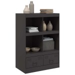 vidaXL Dulap înalt, negru, 67x39x95 cm, oțel