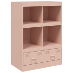 vidaXL Comodă Roz 67x39x95 cm oțel vidaXL Comodă Roz 67x39x95 cm oțel