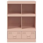 vidaXL Comodă Roz 67x39x95 cm oțel vidaXL Comodă Roz 67x39x95 cm oțel