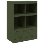 vidaXL Dulap înalt verde măslină 67x39x95 cm oțel vidaXL Dulap înalt verde măslină 67x39x95 cm oțel